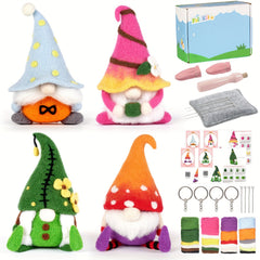 DIY Felt Gnomes Kit with English Manual - Christmas Decoration Material