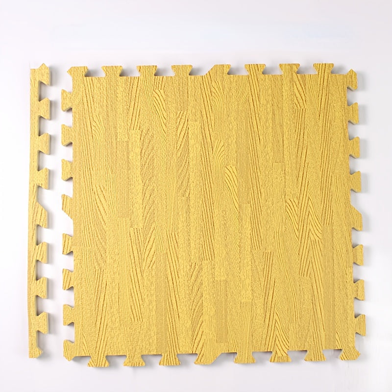 Wooden Grain Foam Floor Mat For Living Room