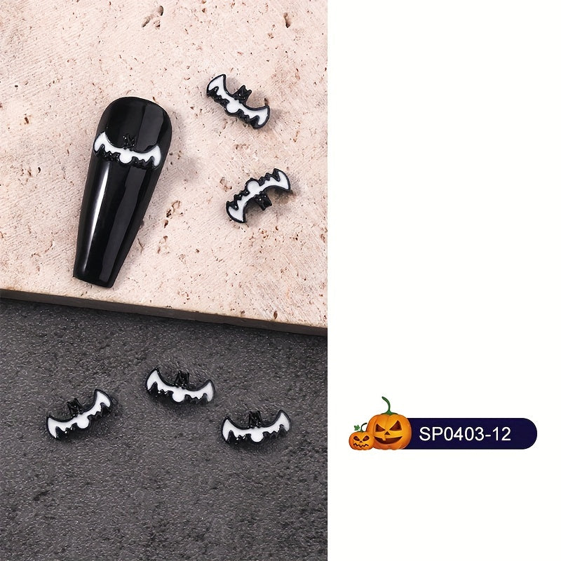 5pcs Halloween 3D Nail Charms Alloy For Acrylic Nails