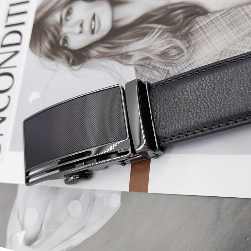 ZDC X02 Men's Leather Belt Automatic Buckle Casual Versatile Belt