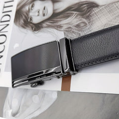 ZDC X02 Men's Leather Belt Automatic Buckle Casual Versatile Belt