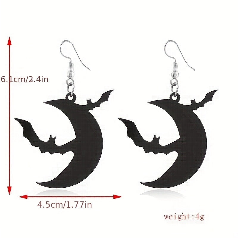 Halloween Skull Pumpkin Spider Earrings European American Gift