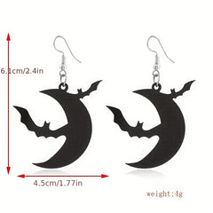 Halloween Skull Pumpkin Spider Earrings European American Gift