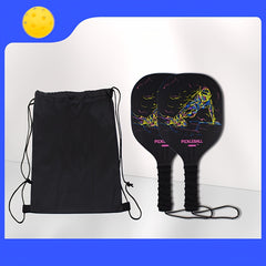 Pickleball Paddle Set with 2 Paddles, 4 Balls & Carry Bag