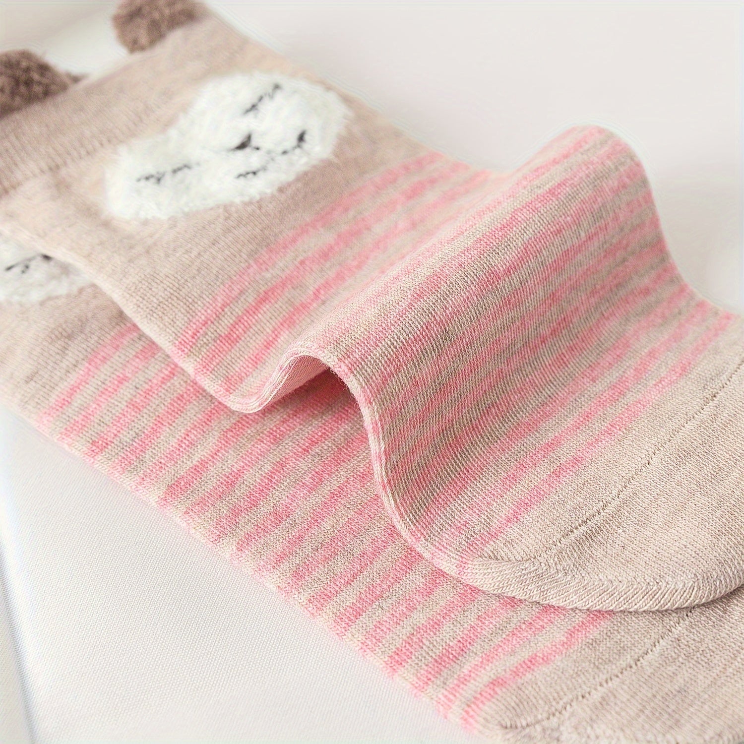 Cartoon Animal Print Socks & Low Cut Ankle Socks Women's Stockings