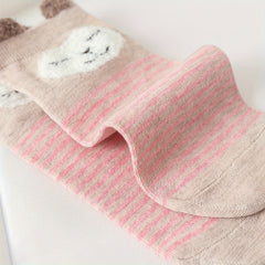 Cartoon Animal Print Socks & Low Cut Ankle Socks Women's Stockings