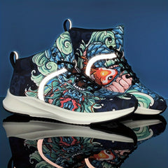Chinese Dragon Lucky Charm Men's High Top Basketball Shoes