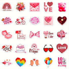 50pcs Love Series Phone Case Graffiti Stickers Waterproof DIY Stickers
