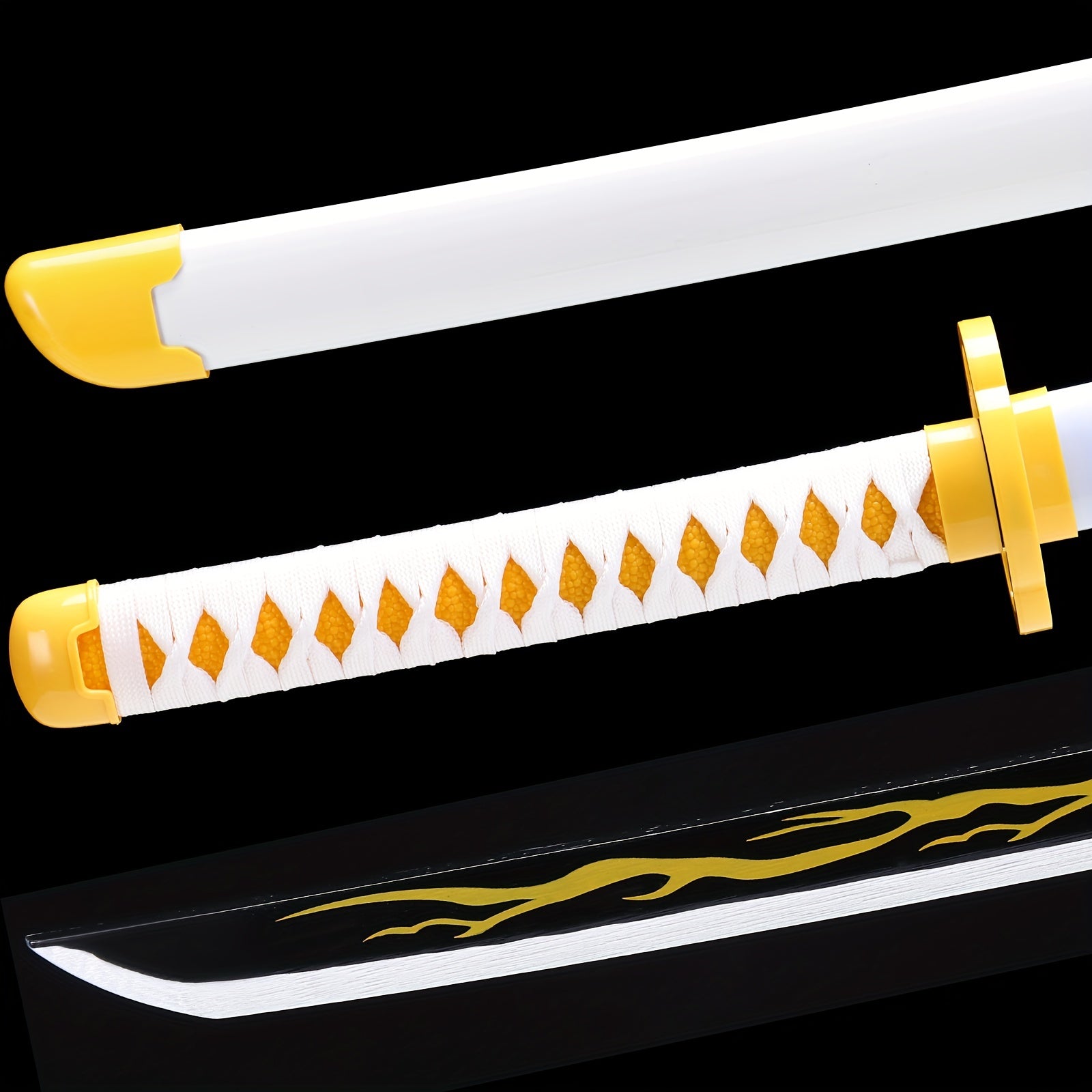 Wooden Anime Sword Samurai Katana Sword for Halloween Cosplay