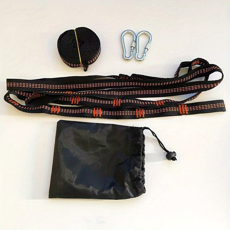 Heavy-Duty Canvas Hammock Straps for Outdoor Hanging