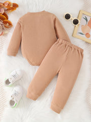 Baby Boys KING Long Sleeve Romper Top Pants Set