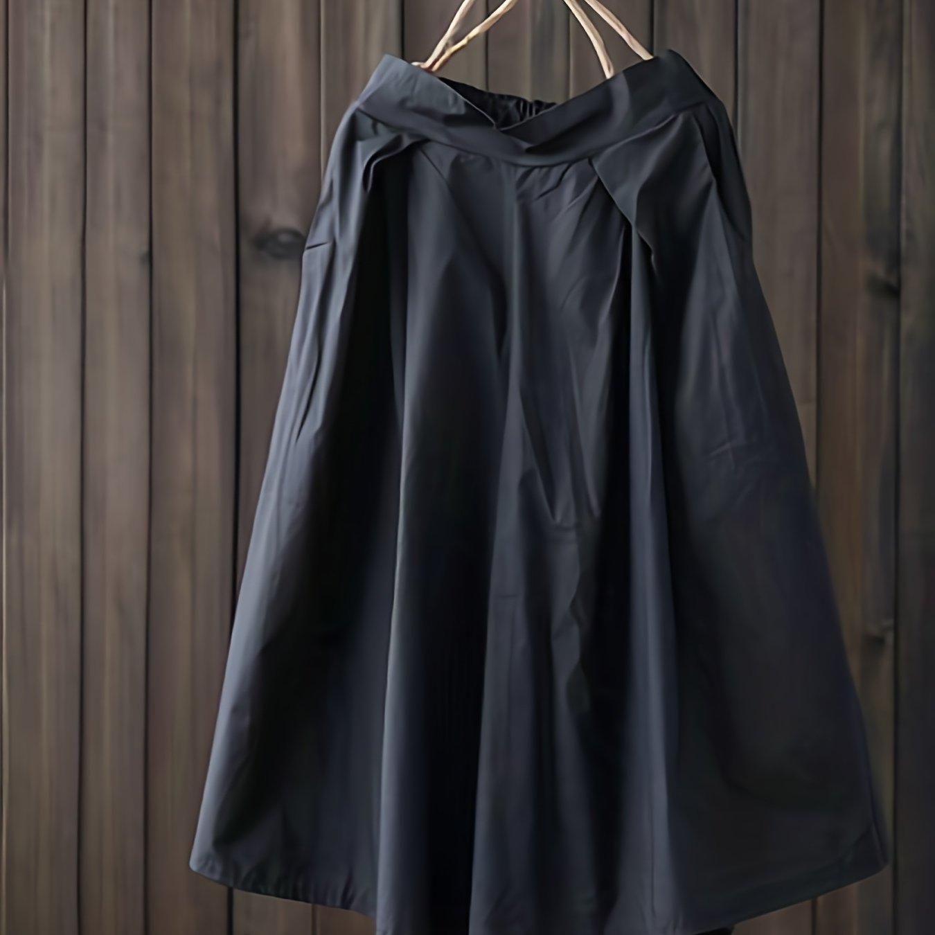Solid Knee Length Wide Leg Shorts Women's Clothing