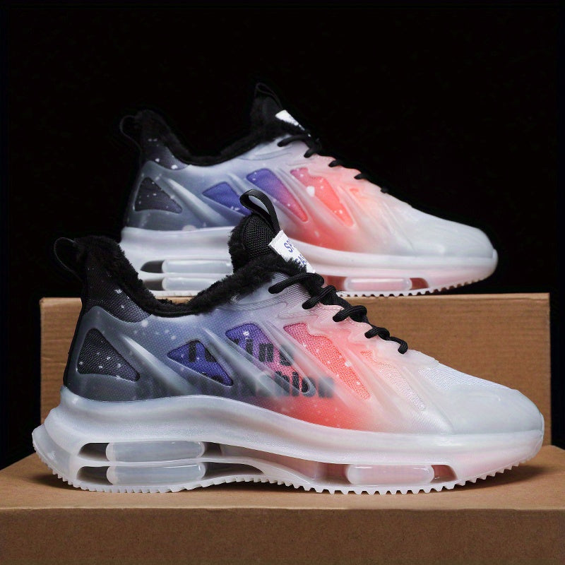 Men's Fuzz Lined Athletic Sneakers - Shock Absorbing & Breathable