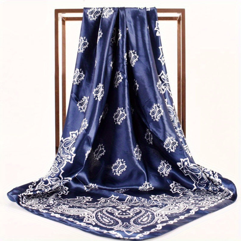 Paisley Bandana Silk Scarf Casual Shawl Hiphop Head Wrap Bag Charm