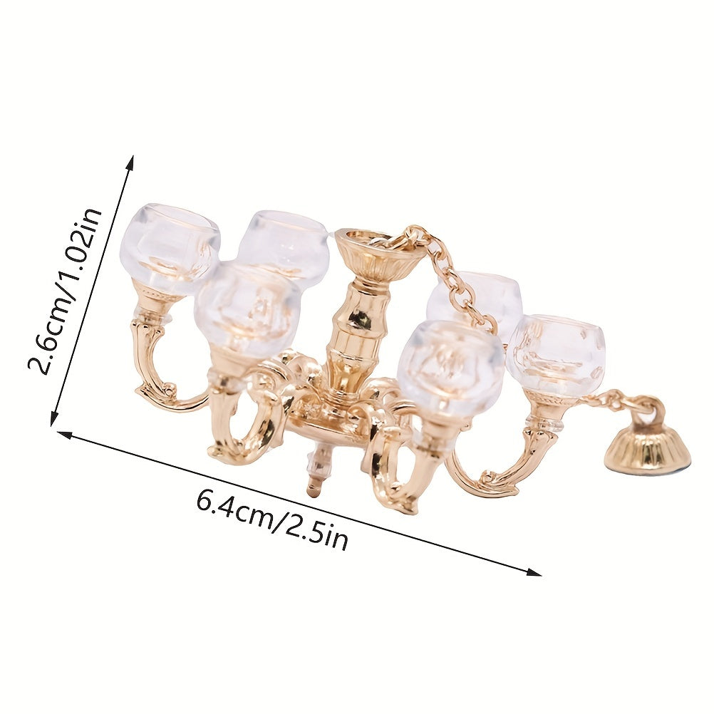1:12 Dollhouse Lamp Chandelier Light Ceiling Lamp