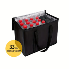 Large Insulated Grocery Bag Heavy Duty Collapsible Sustainable Durable