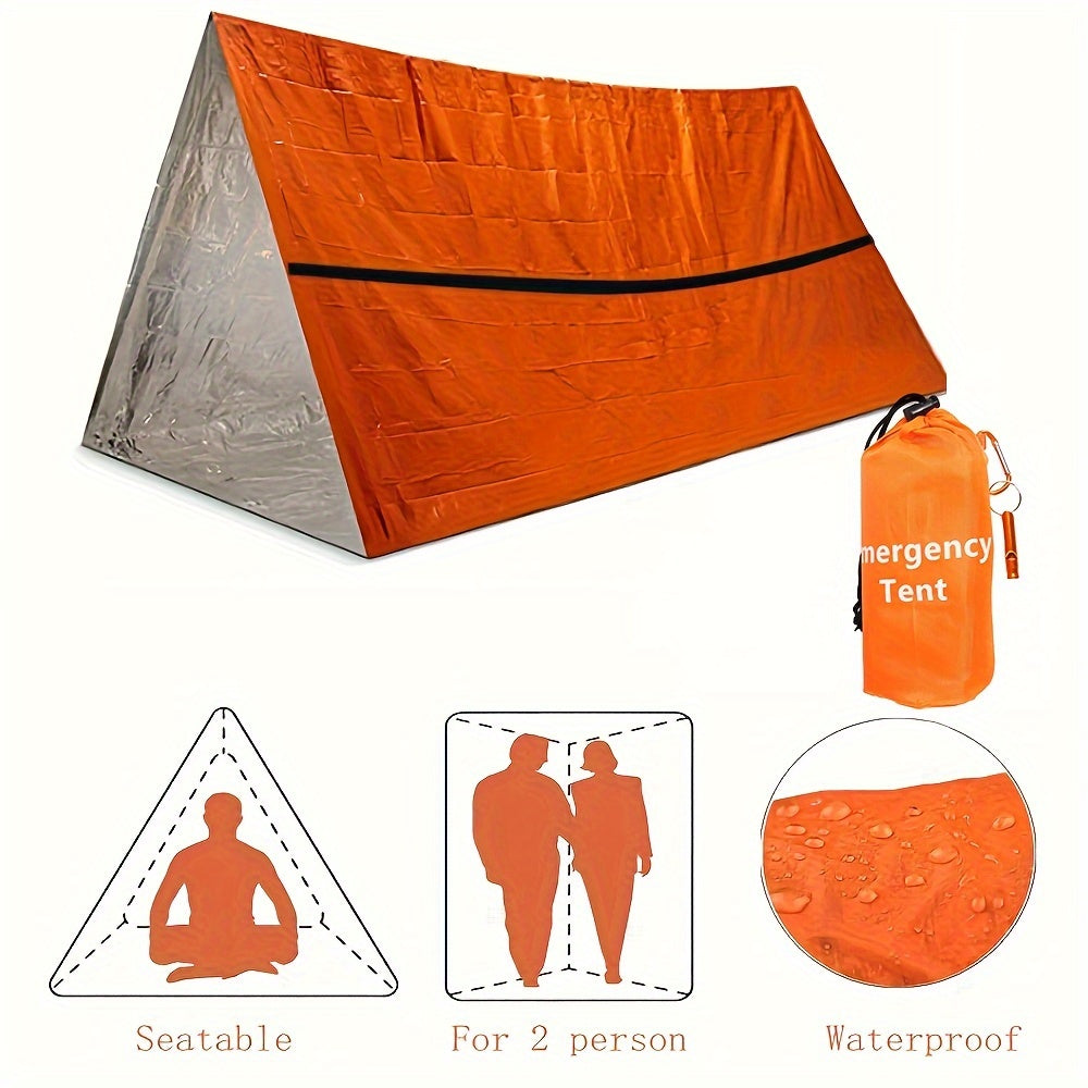 Emergency Shelter Tube Tent Kit Insulation Blanket SOS Sleeping Bag