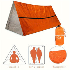 Emergency Shelter Tube Tent Kit Insulation Blanket SOS Sleeping Bag