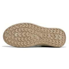 Men Slip On Sneakers Work Shoes Sporty Outdoor Khaki Faux Suede Hiking Shoes