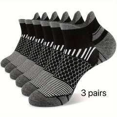 Men's Cushion Ankle Socks for Sports, 3 Pairs