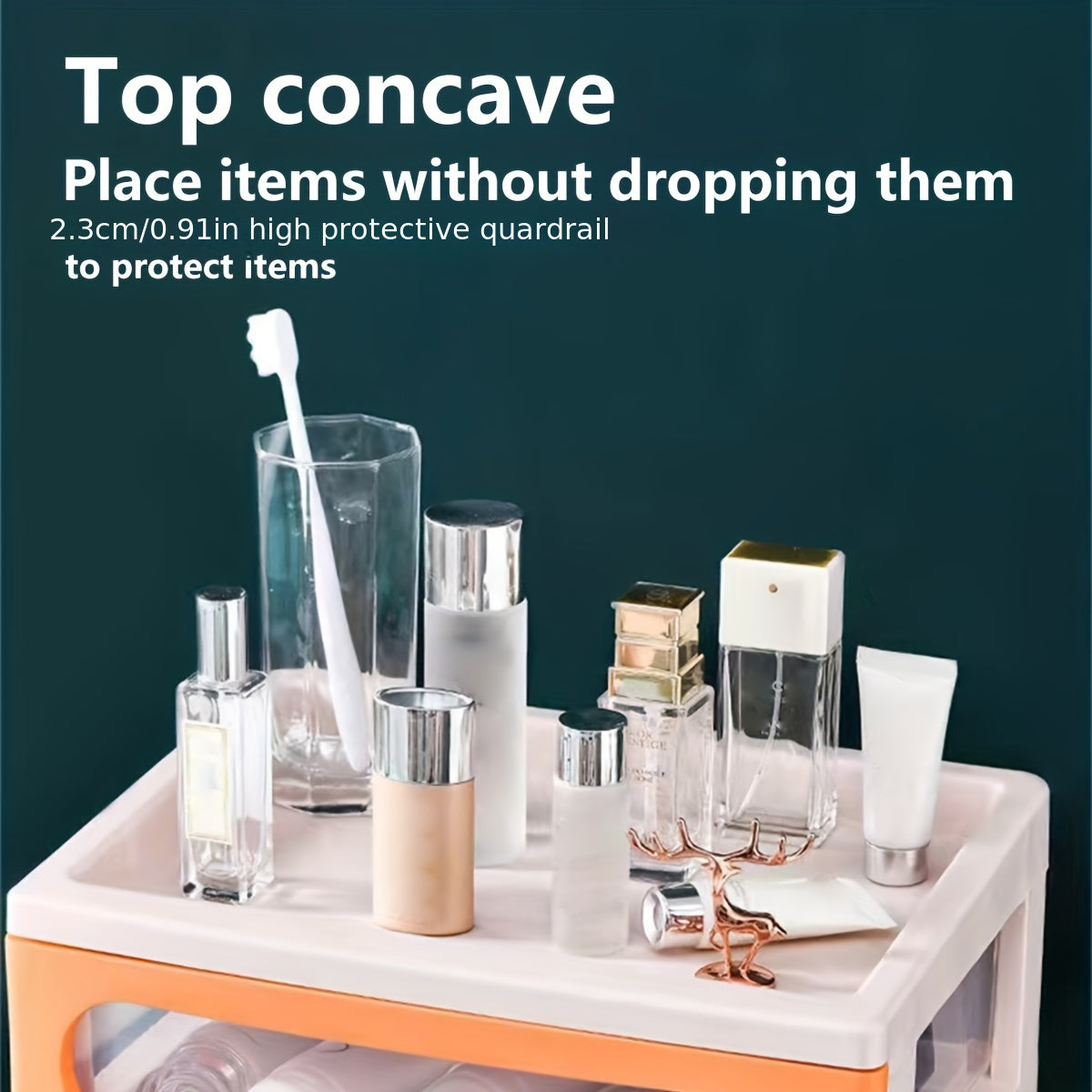 Desk Organizer Storage Box Plastic Drawer Style Storage Box Desktop Office Suppl