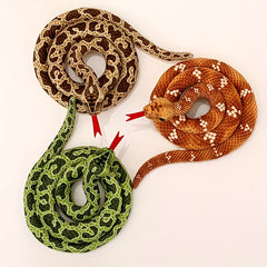 Realistic Coiled Snake Plush Toy Prank Long Snake Doll Home Decor