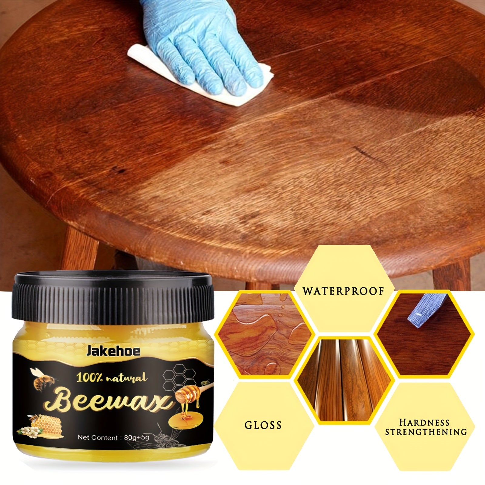 Wood Polishing Beeswax Brightening Care Wax