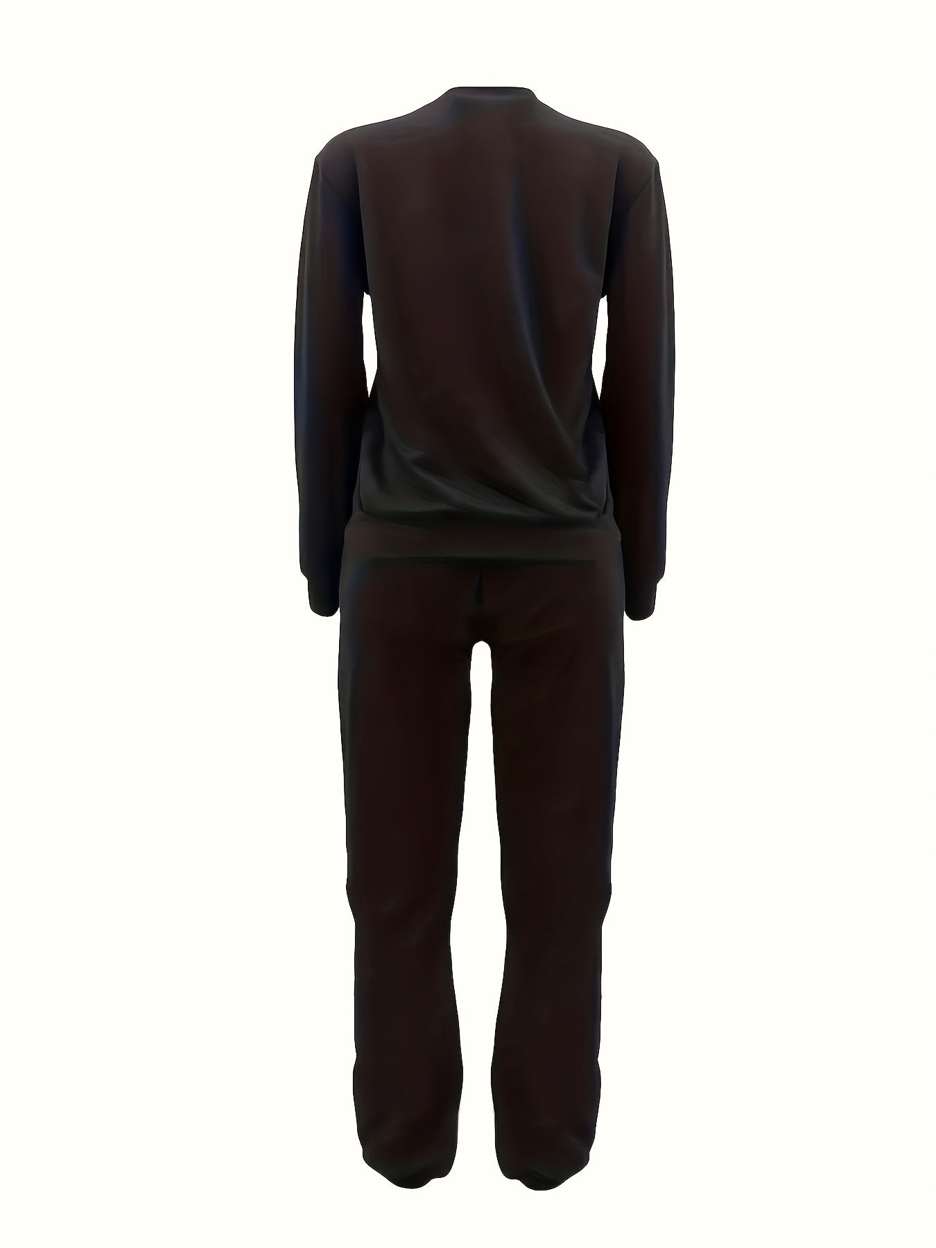 Funny Dwarf Print Sweatshirt & Jogger Sweatpants Set