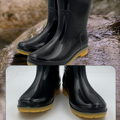 Women's Waterproof Rain Boots Rubber Work Boots Wide Calf Water Shoes