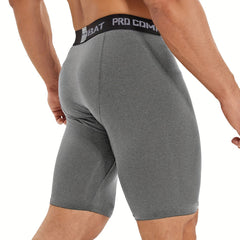 Men's Compression Sports Boxers Athletic Shorts