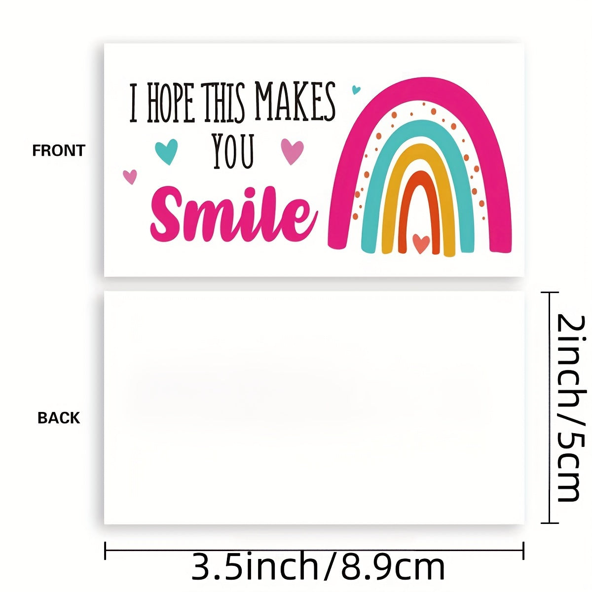 50 Mini Thank You Cards for Customer Appreciation - Small Business Owners Packa
