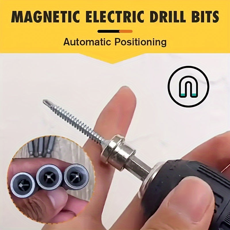 6pcs Magnetic Screwdriver Bit Set 25mm 3 50mm 3mm for Gypsum Board
