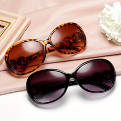 Oval Frame Sunglasses Vintage Cat Eye Glasses UV400