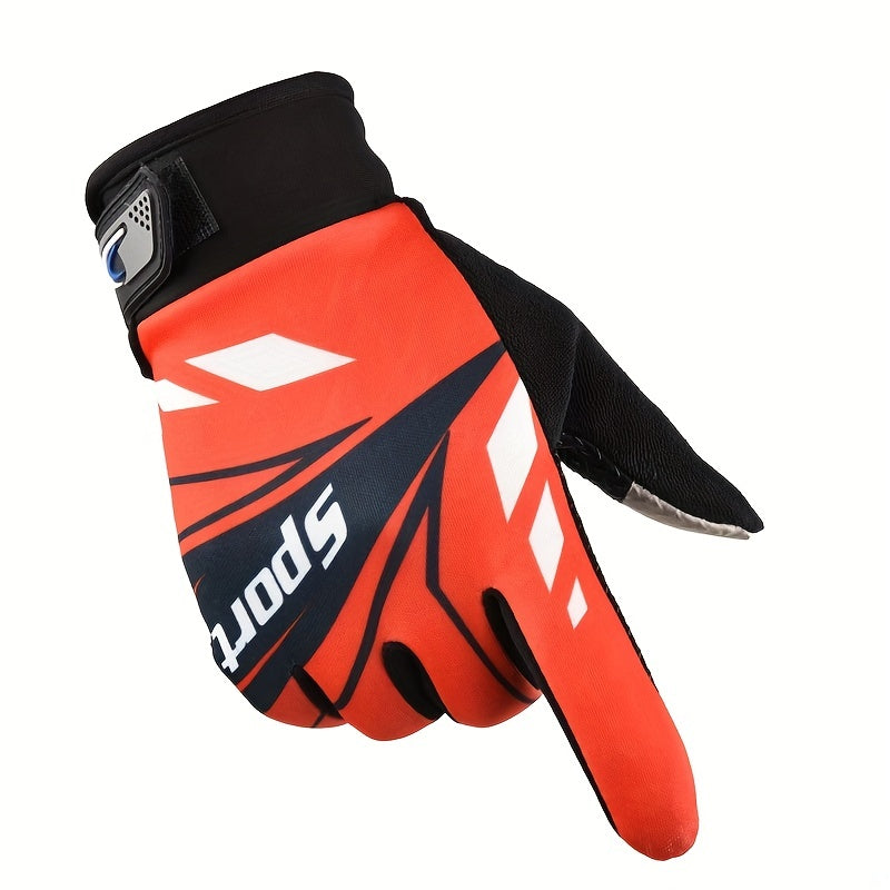 Men's Full Fingered Sunscreen Driving Gloves Anti Slip Breathable