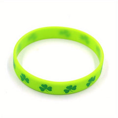 Green Shamrock Silicone Bracelet: St Patrick's & Everyday Wear