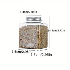 Airtight Food Jars with Lids - Fresh Keeping Box for Cereal, Pasta, Tea