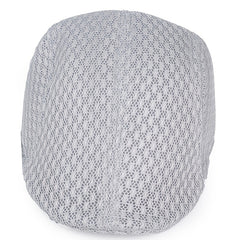 Breathable Mesh Summer Hat Adjustable Newsboy Beret Ivy Cap Cabbie Flat Cap