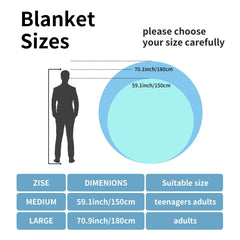 Soft Printed Coffee Flannel Throw Blanket for Sofa Office Bed Camping & Travel