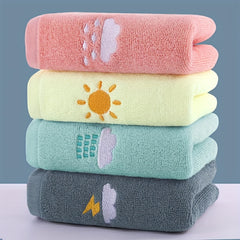 Embroidered Padded Towel for Camping