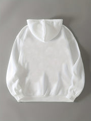 Letter Print Drawstring Sweater Long Sleeve Hoodies Women's Sweatshirt