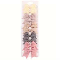 10pcs Baby Girls' Holiday Party Hair Clips Set