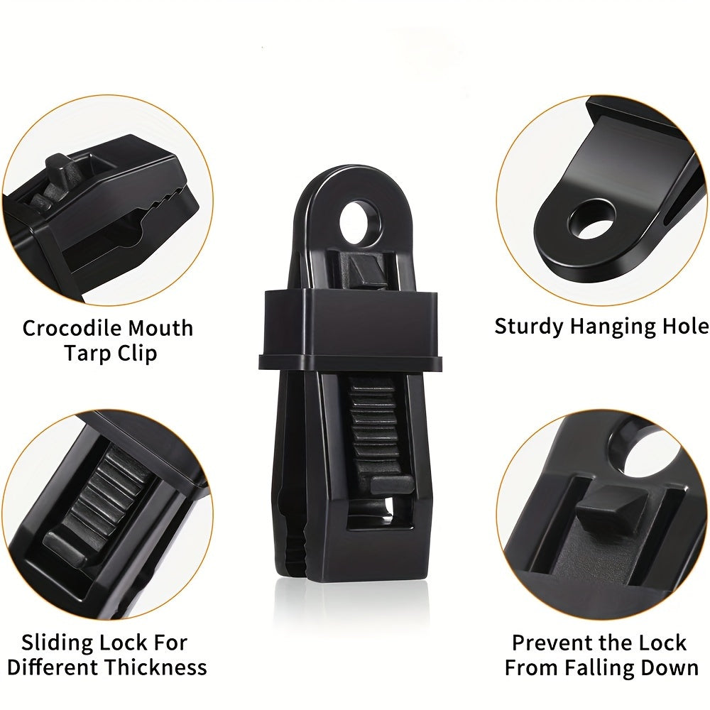 6pcs Tent Canopy Clips Heavy Duty Tarp Clamps