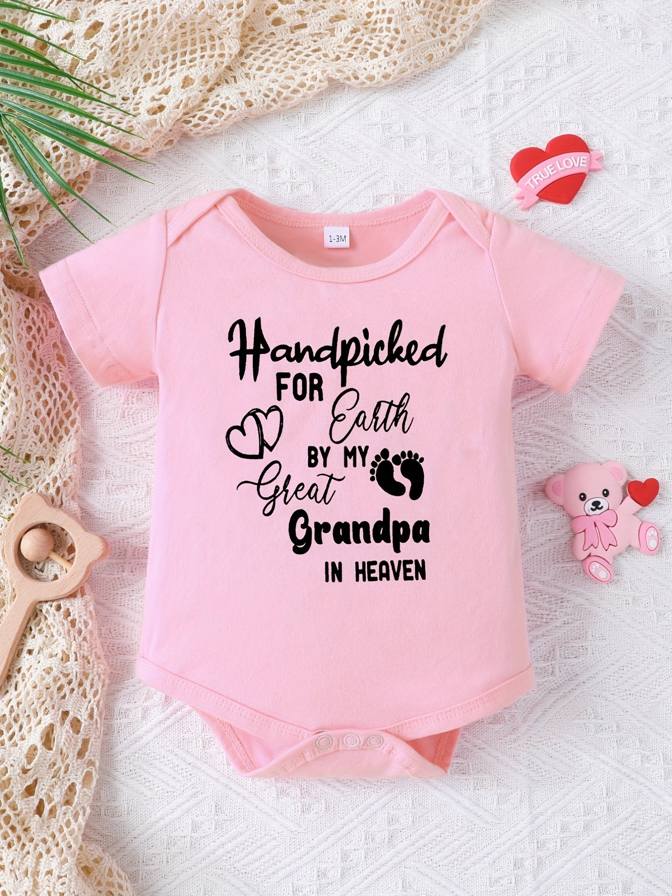 Baby Hand Picked For Earth By Great Grandpa In Heaven Onesie