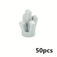 50pcs MOC Transparent Crystal Stone Building Blocks Model Accessories