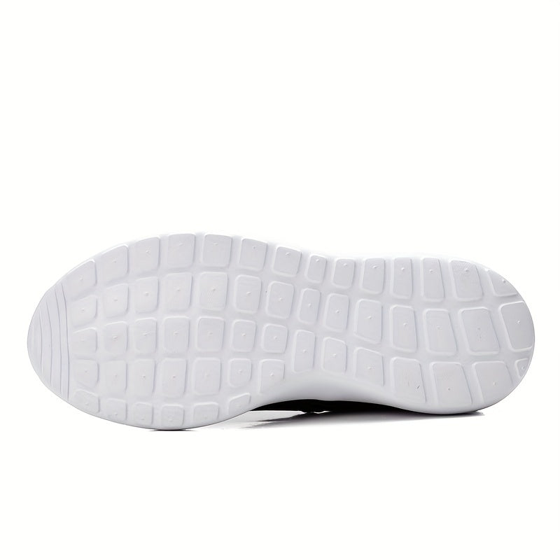 Women's Mesh Flat Shoes Breathable Lightweight Slip On Casual Walking Flats