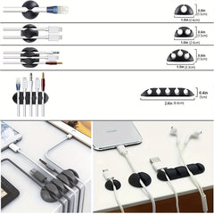 153pcs Cable Management Kit 2 Cable Sleeves 20 Cable Clips 20 Zip Tie Mounts