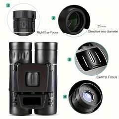 Compact Binoculars HD Portable for Bird Watching Travel & Concerts