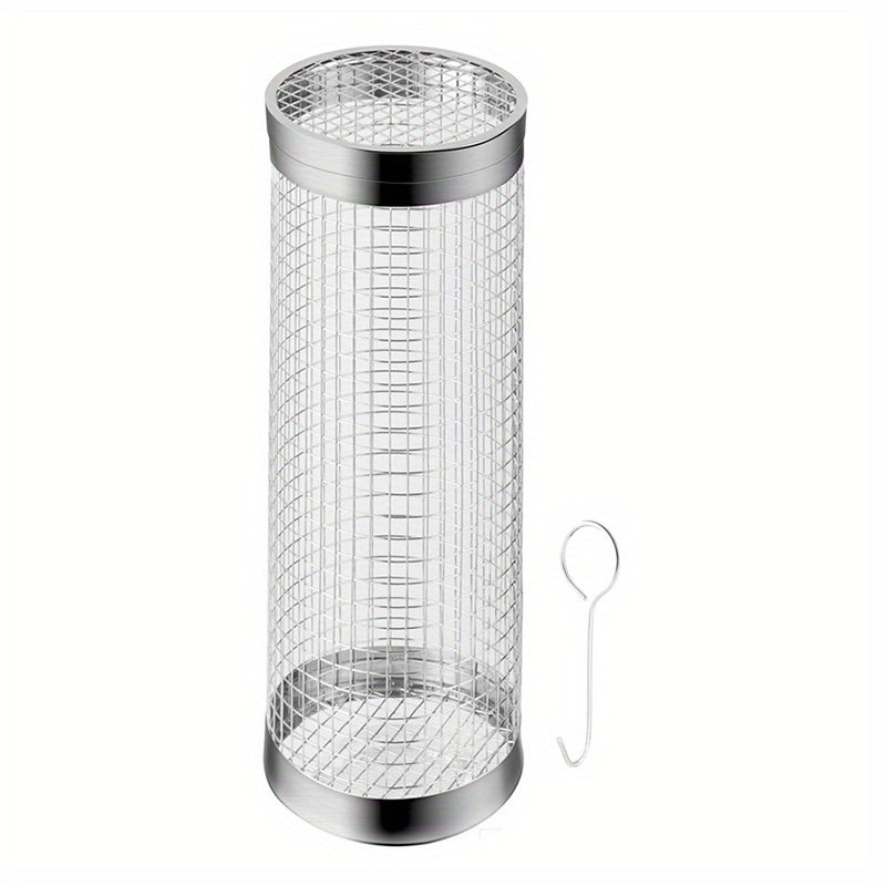 Stainless Steel BBQ Grill Basket for Veggies, Fries, Fish
