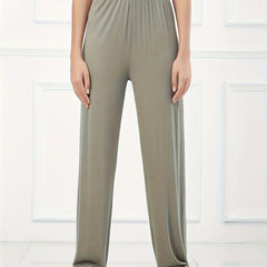 Comfortable Elastic Waist Casual Pants Women's Activewear