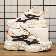 Men's Breathable Mesh Chunky Sneakers for Jogging Gym